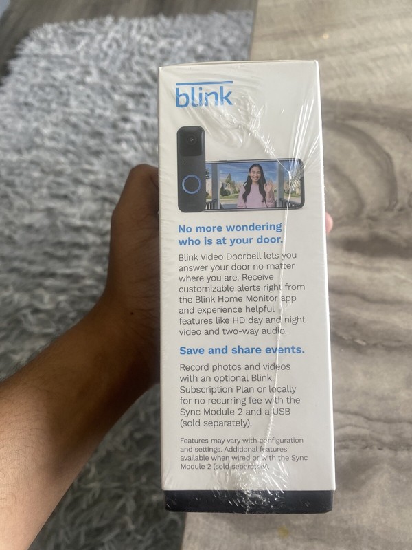 Blink Video Doorbell Wired/Wireless Two way audio HD video & Alexa BRAND NEW gallery