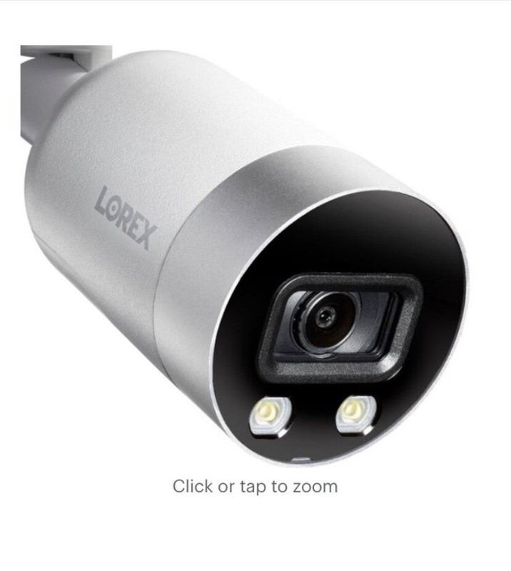 NEW Lorex E891AB 4K Ultra HD Smart Deterrence IP Camera w Color Night Vision