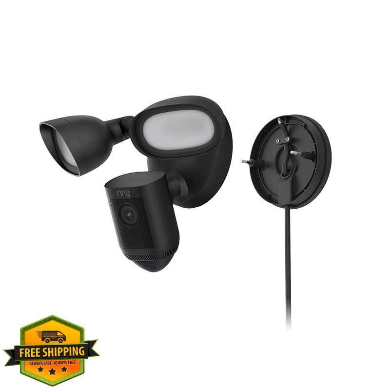 Ring Floodlight Cam Plug-In Mount Black gallery