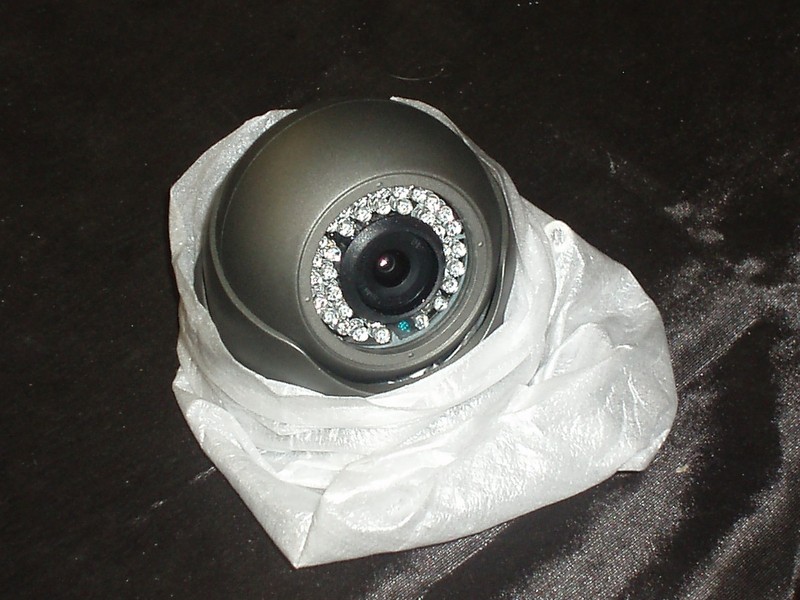 Dome Weatherproof IPC IR Color Camera 12v 6mm F2.0 CMOS CS lens black SONY 1/3"