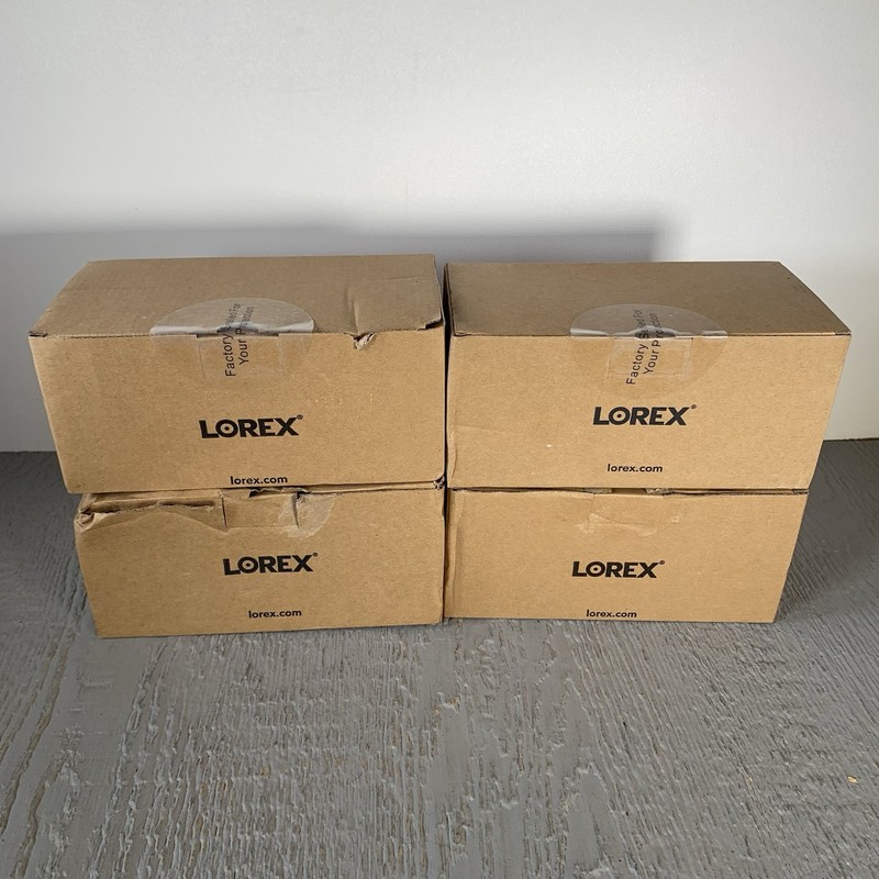 Lot of 4 Lorex C883DA-Z Indoor/Outdoor 4K CVI Deterrence Bullet Security Camera