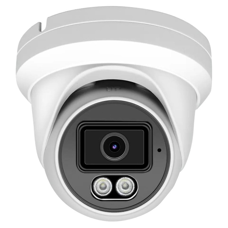 4MP PoE IP Turret Dome with Microphone/Audio, IP Outdoor , Waterproof IP66, 1…