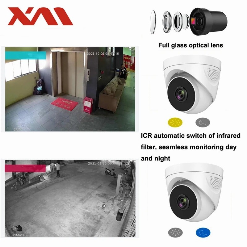 WIFI Dome Security Camera Night Vision P2P 2592*1944P 5.0MP focus 2.8mm gallery