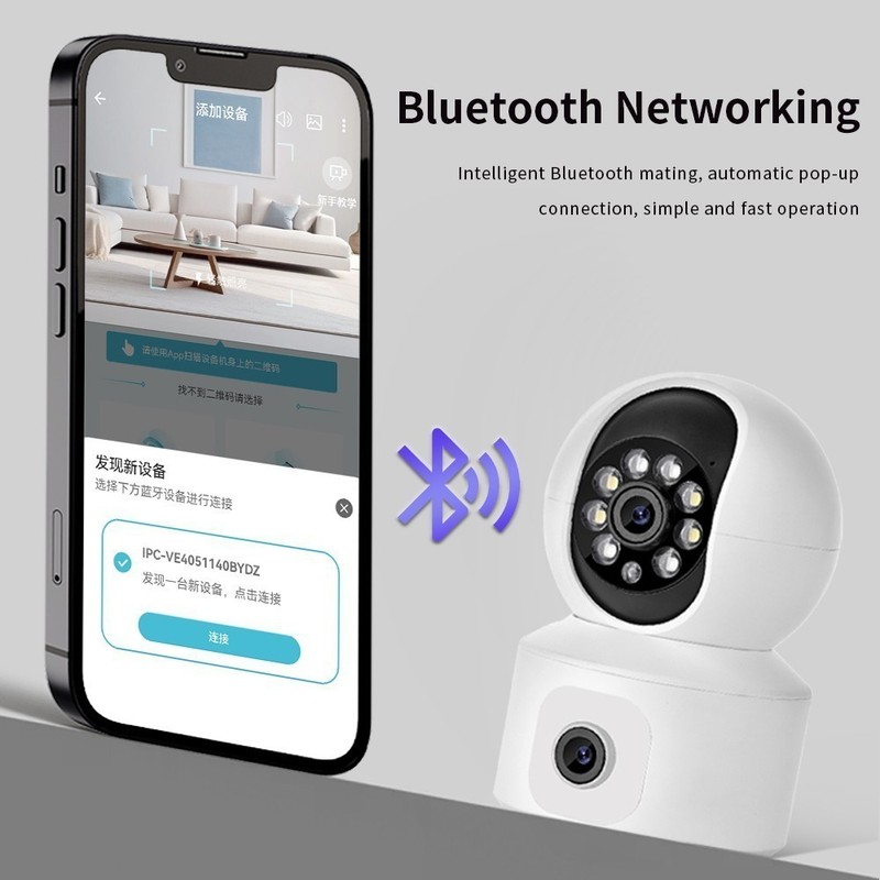 1080P 4MP Dual Lens PTZ IP Camera WiFi Human Detection Security Cam 2 Way Audio gallery