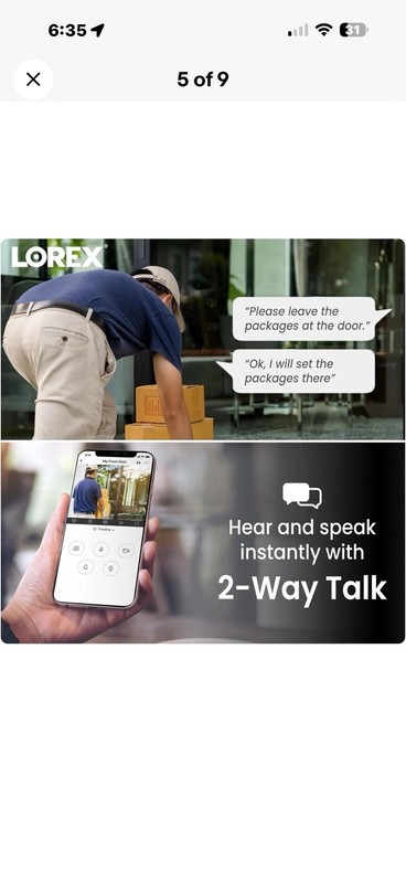 Lorex 4K IP 8MP PoE Add-On Dome Outdoor/Indoor Security Camera gallery
