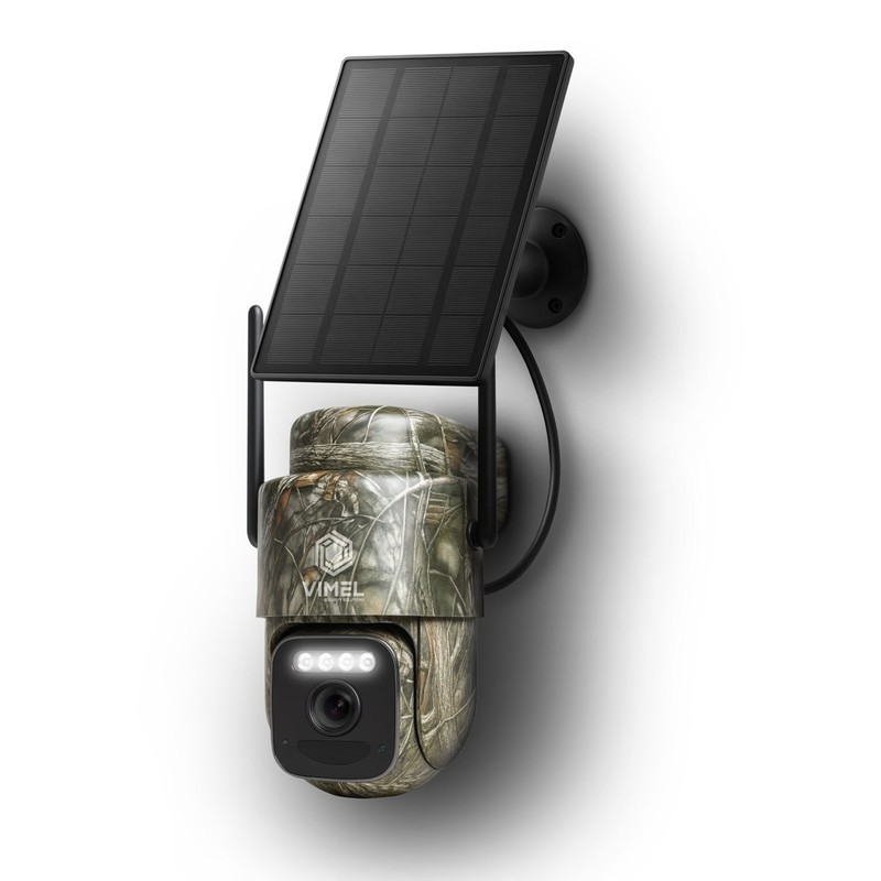 4G Solar Surveillance System 2K PTZ Cameras NVR Hub Single SIM 4-Cam View 256GB gallery