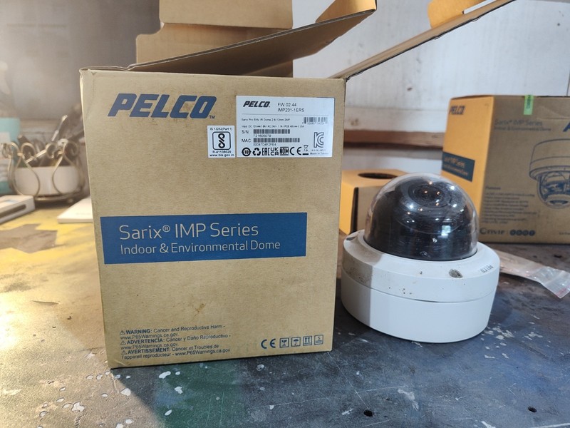 Lot Of 2 Pelco Sarix IMP Series Indoor And Environmental Dome Camera