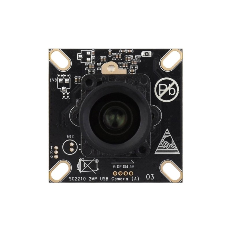 Shutter Camera Module SC2210 Chip 2MP USB Camera USB2.0 Port 110.8 Degree gallery