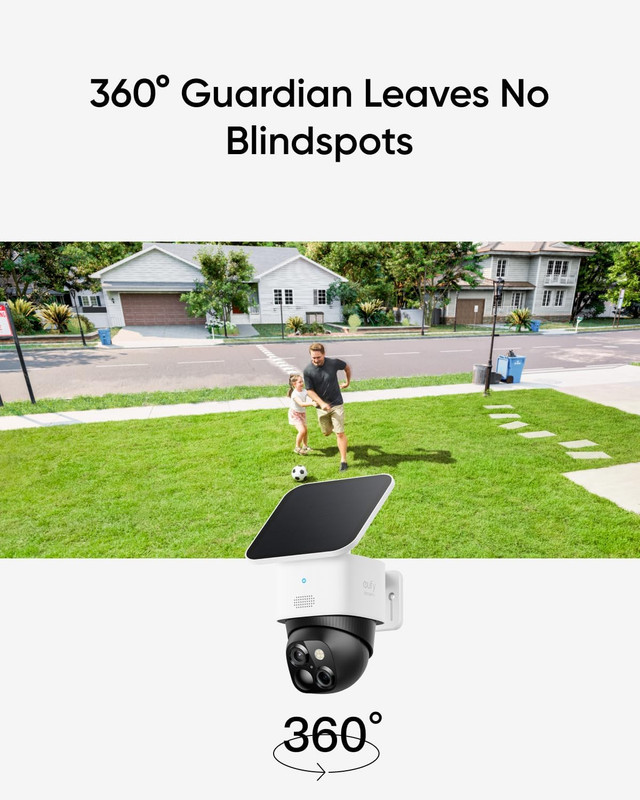 Eufy Security 3K Dual Camera, Solocam S340, Solar Security Cameras Wireless Outd gallery
