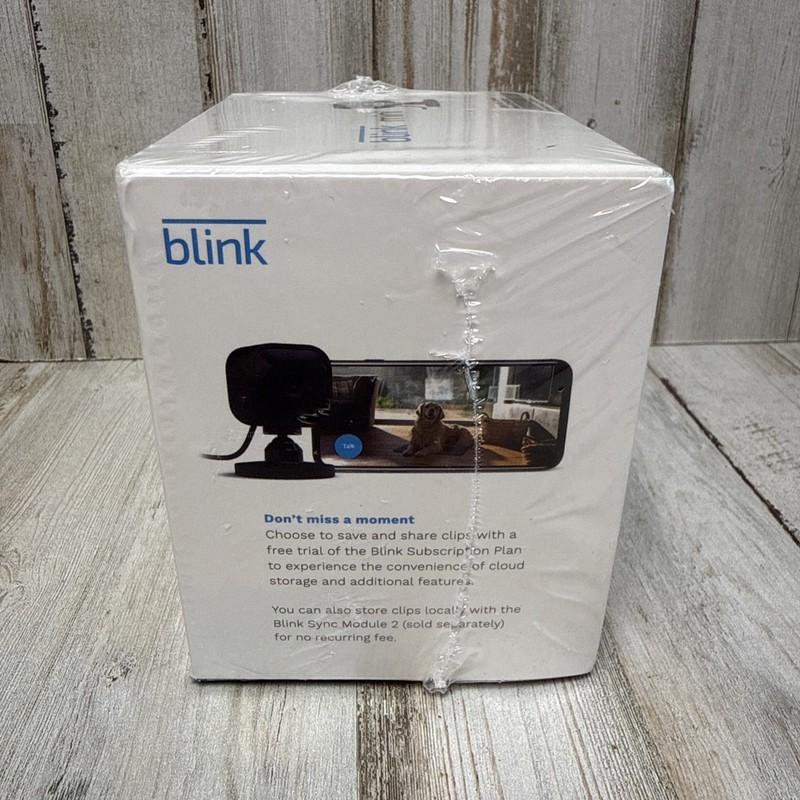 Blink Mini Indoor Plug-in Hd Smart Security Camera Brand New Sealed Black gallery
