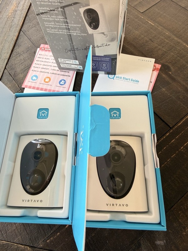 Virtavo LJH10 3MP Wireless Battery Powered Security Cameras 2PK New gallery
