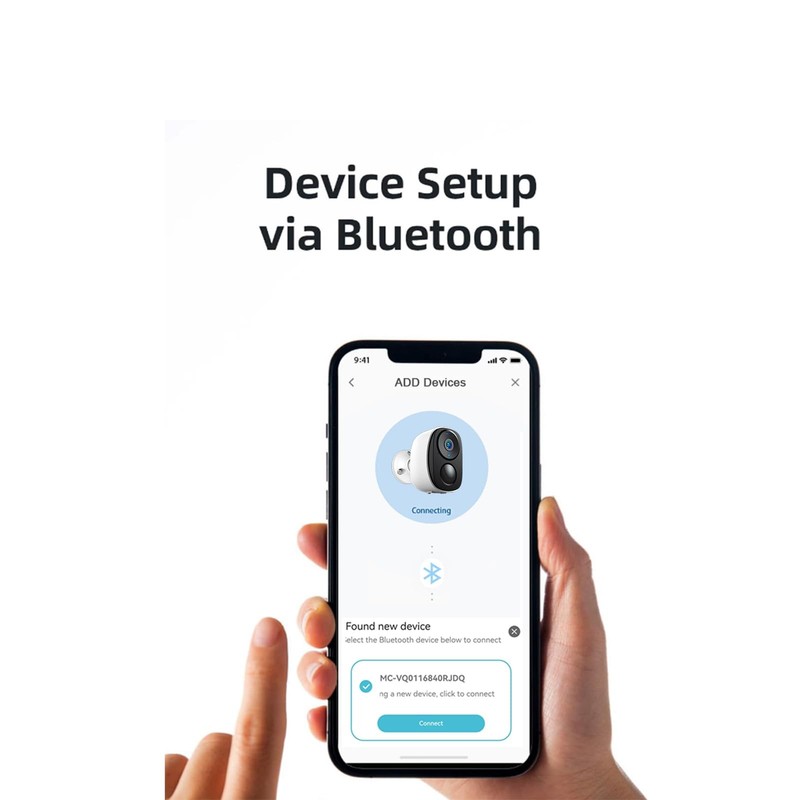 2K 3MP Outdoor Wireless Security Camera Support Pairing Via Bluetooth, Rechar... gallery