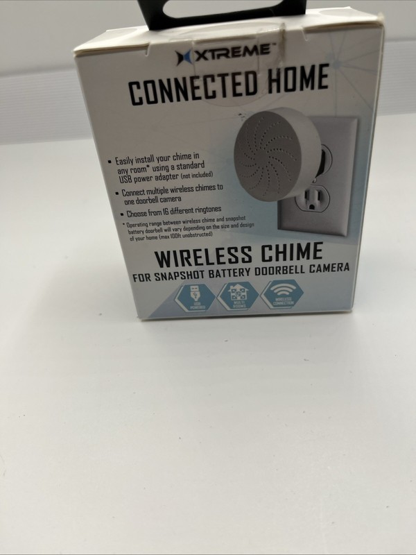 Xtreme Connected Home Smart Wireless Chime For Snapshot Battery Doorbell Camera gallery