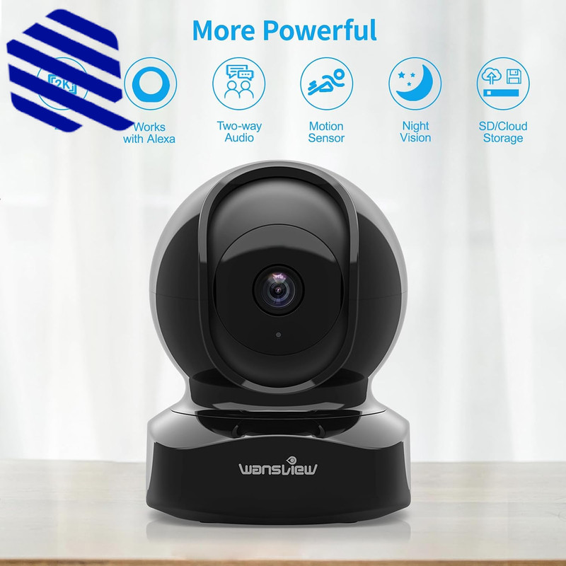2K Indoor/Pet Cameras for Home Security 2.4G WiFi Only Q5 3MP B Home Indoor NEW gallery