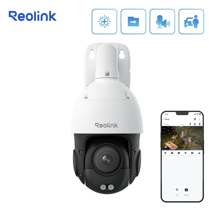 Reolink RLC-823S1 4K 8MP 360° Auto-Tracking PoE Security Camera 24/7 Recording
