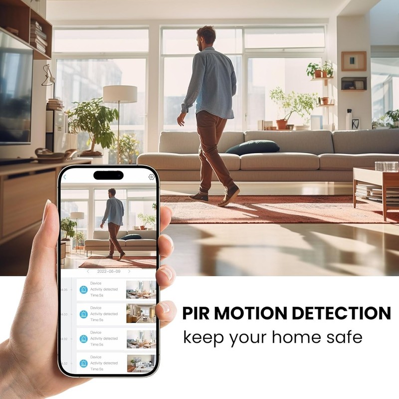 Compact 4K Wireless Security Camera with Motion Detection & Remote Viewing gallery