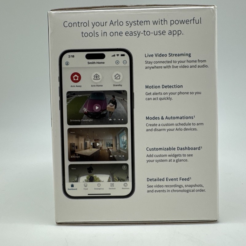 Arlo Pro 5S 2K Indoor/Outdoor Wire Free Spotlight Security Camera - White gallery