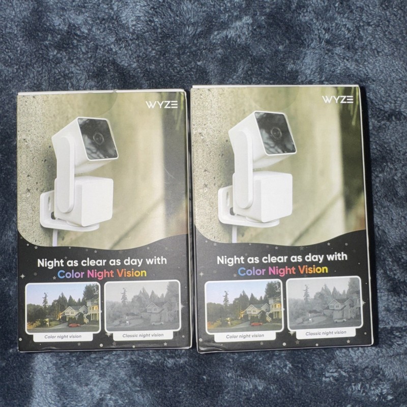 Lot Of Two Wyze Cam Pan v3 Indoor/Outdoor IP65 1080P 360° Pan/Tilt/Zoom Wi-Fi gallery
