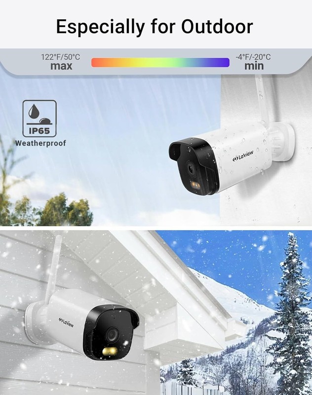 LaView 4G LTE Outdoor Security Camera,2K HD Cameras for Home Security(set of 2) gallery
