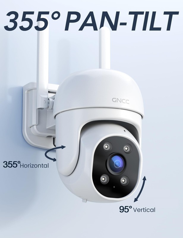 2.4GHz Outdoor Security Camera, 1080P Cameras for Home Security with Motion D... gallery