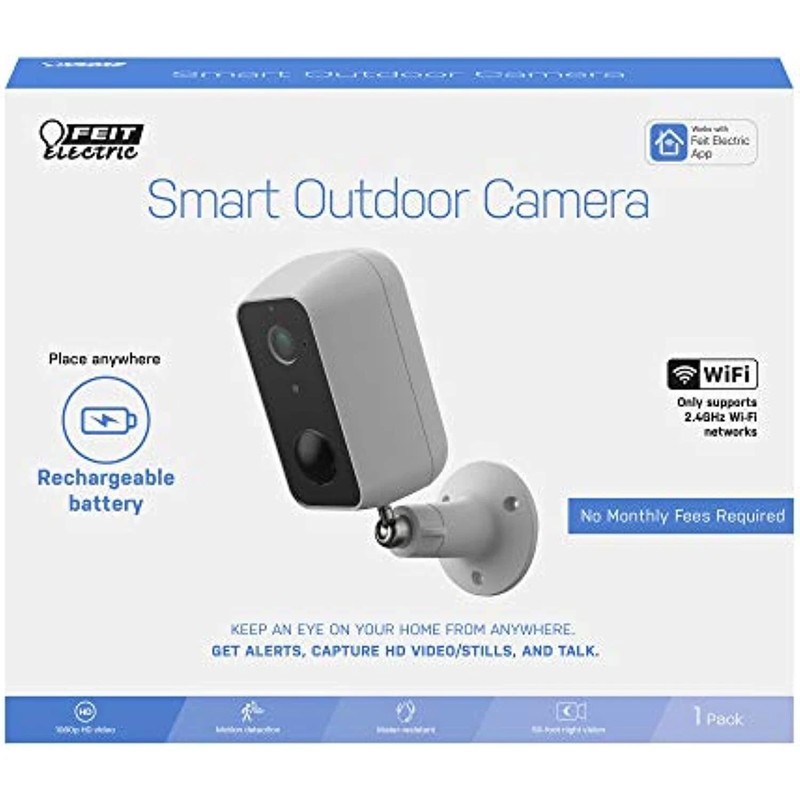 Feit Electric CAM/WM/WiFi/BAT 1080p HD Outdoor Battery Powered WiFi Smart Home