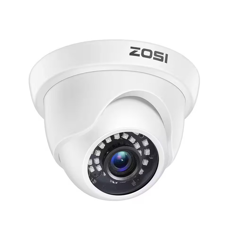 Wired 1080P Indoor/Outdoor Dome Security Camera 4-In-1 Compatible for TVI/CVI/AH