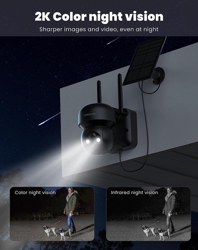 Solar Security Cameras Wireless Outdoor - Battery Power Cameras for Home Securit gallery