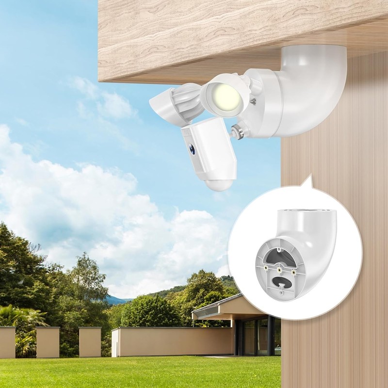 Compact Eave Mount for Ring Floodlight Cam & Blink - Weather-Resistant Security gallery