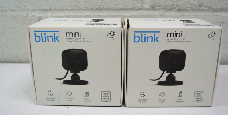 2 Blink Mini Indoor 1080p Wi-Fi Security Camera BCM00300UB – Black