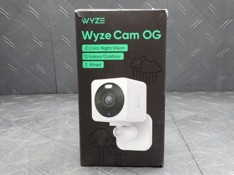 Wyze Cam OG, Wired Indoor/Outdoor 1080p HD Smart Home Security Camera WYZECGSD