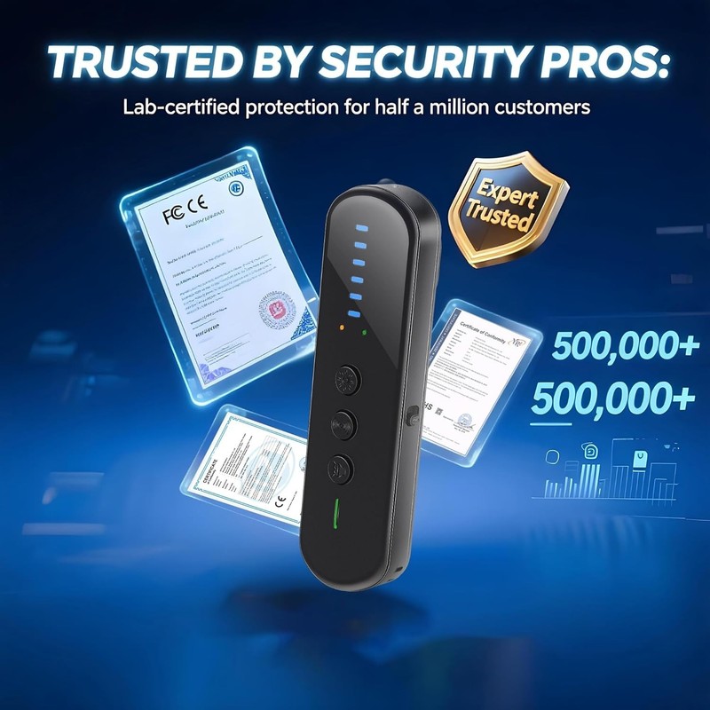 Anti-Spy Hidden Camera Detector with 99% Accuracy,Find GPS Trackers &Listenin... gallery