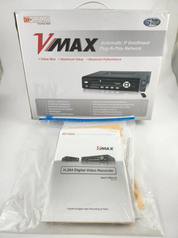 Digital Watchdog DW-VMAX4 4-Channel Digital Video Recorder 500GB +2 CAMERAS gallery
