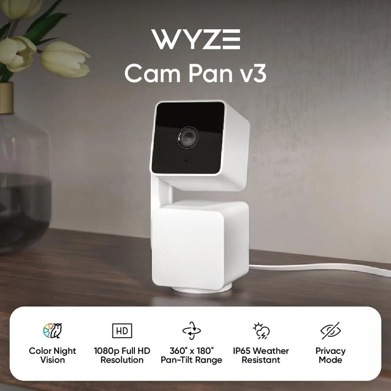Cam Pan v3: 1080p Wi-Fi Security Camera with Color Night Vision & 2-Way Audio gallery