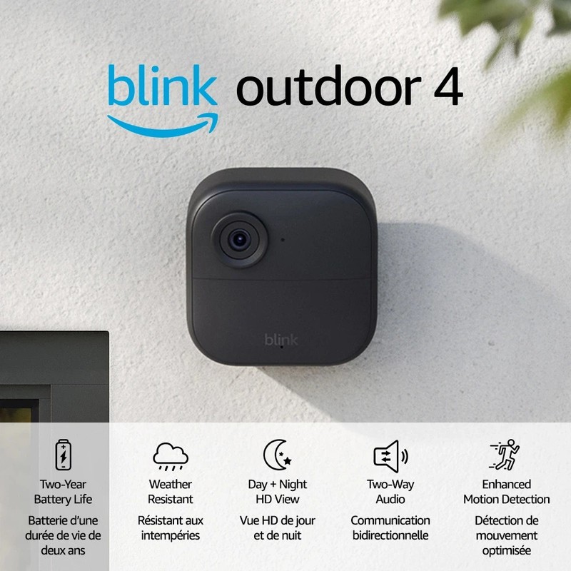 Blink Outdoor 4th Gen 6 Camera Security System with Doorbell and LED Floodlight gallery