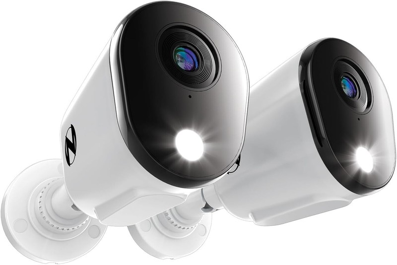 Night Owl Wired 2K Deterrence Cameras with 2-Way Audio (2 Pack)