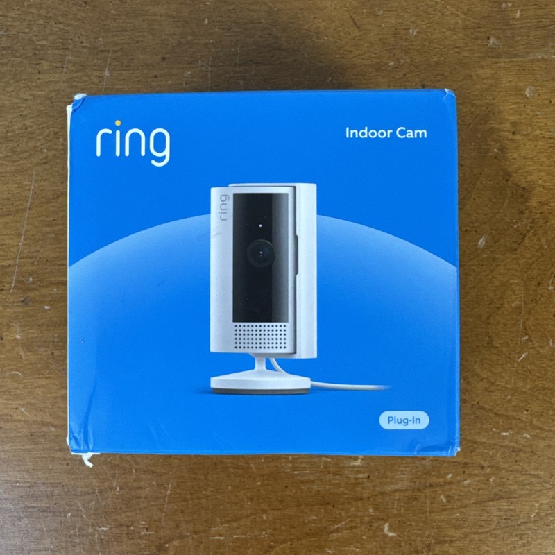 Ring Indoor Cam 2nd Gen Plug-In 1080p HD WiFi Security Camera White Ships Free