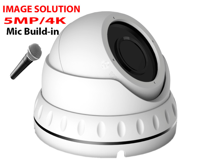 5M/4K Starlight Built-in Mic, Audio-in 4-in-1 mode Switchable Security camera