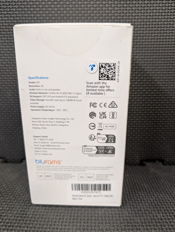 Blurams 2K Home Security Security Camera Works with Alexa & Google Assistant... gallery