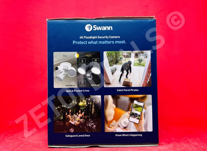 **BRAND NEW**Swann Wi-Fi 4K Floodlight Security Camera NightVision Motion Sensor gallery