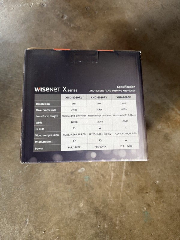 Wisenet XND-6080RV Wired Outdoor/Indoor Dome Security Camera gallery