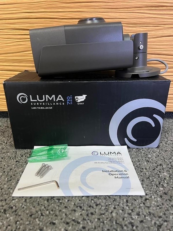 Luma LUM-710-BUL-AH-GR 710 Series 5MP Bullet Analog Camera Gray Open Box