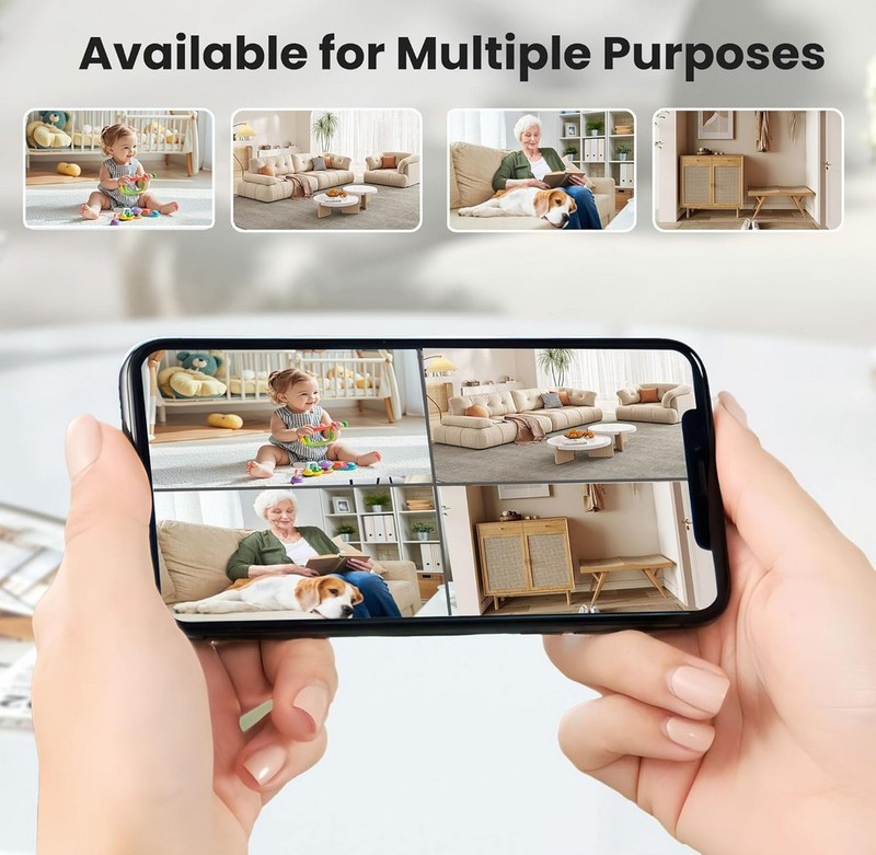4K UHD Mini Camera With Real-Time Recording, AI Motion & Human Detection gallery
