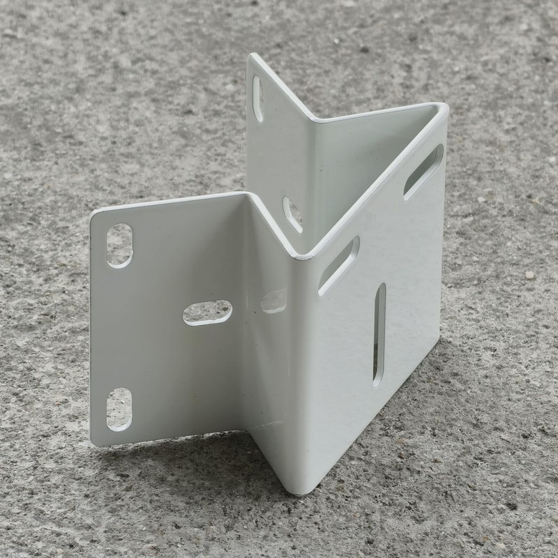 Exterior Outside Wall Corner Mount Metal Bracket Right Angle CCTV Surveillanc... gallery