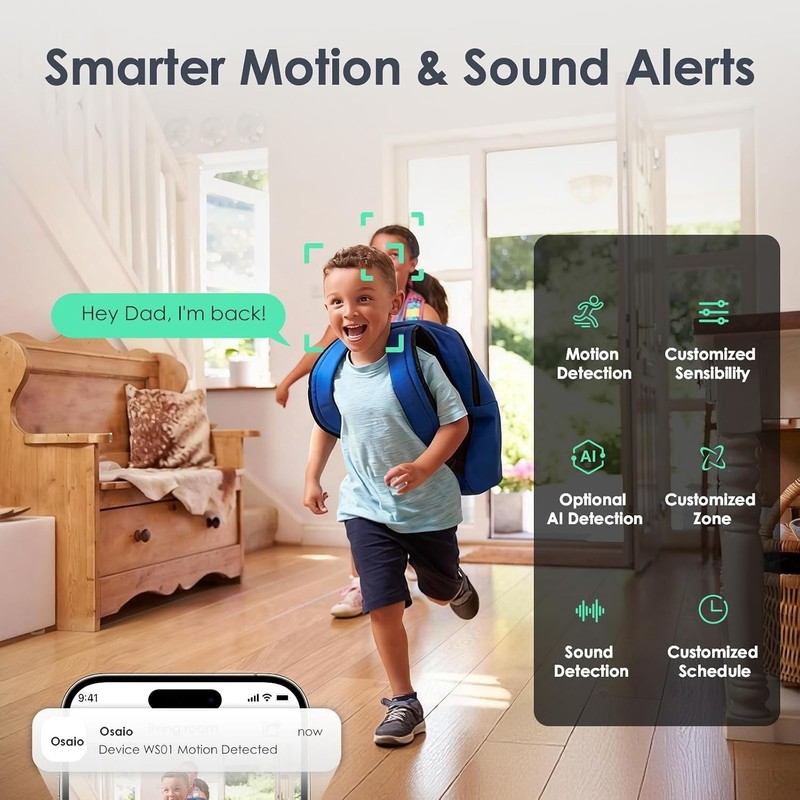 Smart Baby Monitor & Pet Camera with Night Vision and Alexa Integration - 2-Pack gallery