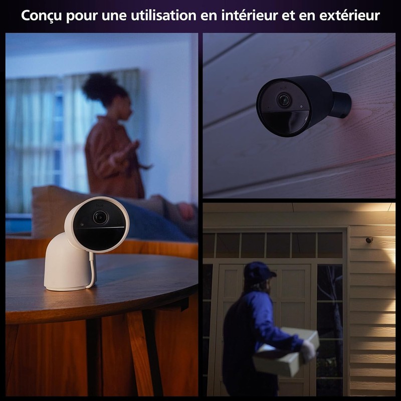 Philips Hue Secure Smart Video Surveillance Camera for Outdoor or Indoor, Wired gallery