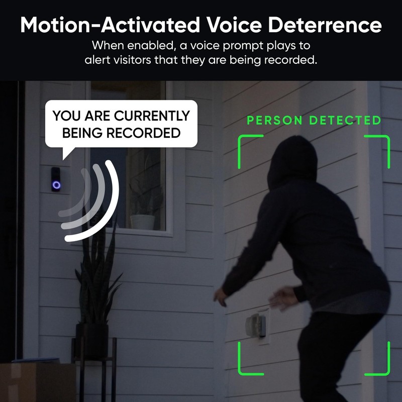 Wireless Duo Cam Video Doorbell (Chime Included), Battery Powered, 2K Full HD... gallery