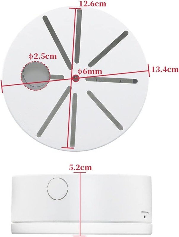 5.3" Base Hinged Junction Outlet Box For Dome CCTV gallery