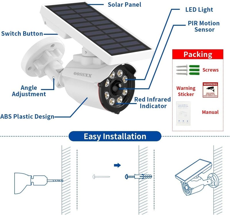 Solar Camera Security Outdoor - 100% Wire-Free Security Cameras Wireless Outdoor gallery