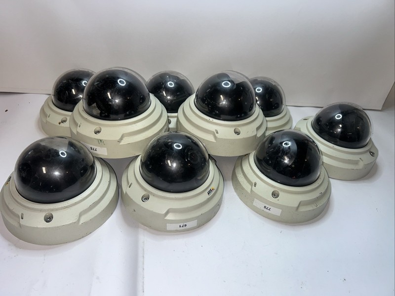 (9) AXIS P3344 6mm IP Network Dome Cameras