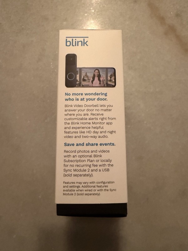 Blink Wired/Battery Operated Outdoor Smart Wi-Fi Video Doorbell gallery